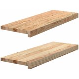 vidaXL Prozorske klupice 2 kom 70x25x2 cm netretirane masivne hrast | shoptok.hr