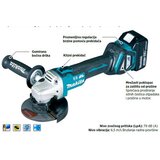 Makita Akumulatorska kutna brusilica DGA513Z (18 V, Promjer rezne ploče: 125 mm, Broj okretaja pri praznom hodu: 3.000 okr/min - 8.500 okr/min) + BAUHAUS jamstvo 5 godina na uređaje na električni ili motorni pogon | shoptok.hr