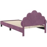  Krevet za djecu s uzglavljem Ljubičasta 80 x 200 cm Baršun | shoptok.hr