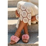 EVENTO Slippers On The Cork Sole Pink Flowerbomb Cijene