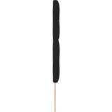  Naslon za glavu s gumbima Crni 140 cm Tkanina | shoptok.hr