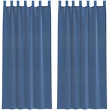 Voile zavjese s petljama 2 kom kraljevsko plave 140x245 cm | shoptok.hr