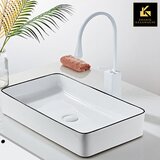 Kranig Kraanwerk dizajn mešalna pipa | kotna kapljica belega | visok in nizek model, (21731914) | Shoptok.si