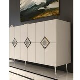 Hanah home komoda robber KB150 white silver | ePonuda.com