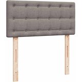  Otomanski okvir kreveta s madraca smeđesivi 80x200cm od tkanine | shoptok.hr
