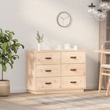 The Living Store Komoda 100x40x75 cm trdna borovina - Komoda, (21837429) | Shoptok.si