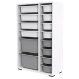 Hanah home višenamenska polica rine 2D4K8U white grey | ePonuda.com