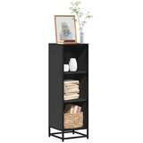 vidaXL Knjižna omara črna 33,5x33x107,5 cm iverna plošča | Shoptok.si
