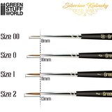 Green Stuff World Premium Kolinsky Brush Set - GOLD SERIES | Set Četkica od Dlake Sibirske Kune | Eponuda.com