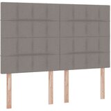  Krevet s od storage Sivo-smeđa 140 x 200 cm Lažna koža | shoptok.hr