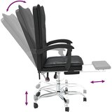  Uredski naslonjač od umjetne kože crni Crna | shoptok.hr