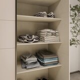 CARRYHOME OMARA Z DRSNIMI VRATI, barve hrasta, peščene barve | Shoptok.si
