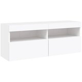  5-dijelni zidni TV elementi s LED bijeli od konstruiranog drva | shoptok.hr