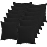  Presvlaka za jastuk 12 kom. HEERLEN Crna 50 x 50 cm Tkanina - Crna 50 x 50 cm 12 | shoptok.hr
