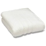 Kremno bela frotirna bombažna brisača 50x85 cm Zero Twist –