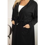 Kesi Women's cotton hoodie Plus Size with pockets black | shoptok.hr