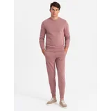 Ombre BASIC men's cotton sweatshirt set unbuttoned sweatshirt + joggers