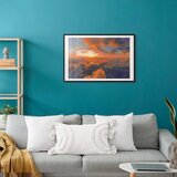  Plakat When Dawn Tickles the Clouds: A Color Show on the Morning Sky 42x29.7 Crni okvir s margom | shoptok.hr