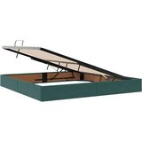  Krevet s od storage s pohranom Tamnozelena 200 x 200 cm Baršun - Tamnozelena 200 x 200 cm | shoptok.hr