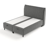 Maison de Rêve Sivi tapecirani bračni krevet s prostorom za odlaganje 200x200 cm Pearl – | shoptok.hr