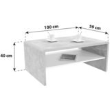 Mömax klubska mizica cala luna, siva | Shoptok.si