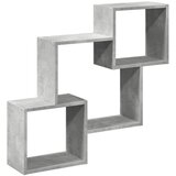Furnova Stenska omarica 78x18x71 cm betonsko siva inženirski les, (21949773) | Shoptok.si