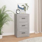  Komoda boja sivog hrasta 40 x 33 x 70 cm od konstruiranog drva | shoptok.hr