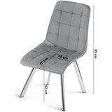  Okretna stolica CIEZA 360, crni baršun, zlatne metalne noge, set 3 kom | shoptok.hr