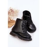 Boto Children's Leather Boots With Zipper Black Omua | ePonuda.com