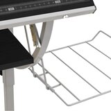  Radni stol crno-sivi 110x53x(58-87) konstruirano drvo i čelik | Eponuda.ba