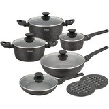 Klausberg KB-7657 Set Posuđa 12 Dijelova – Aluminij, Mramorni Neprianjajući Premaz, Indukcija Cijene