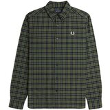 Fred Perry Srajce z dolgimi rokavi Fp Tartan Oxford Shirt Zelena Cene