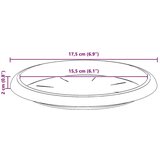  Kružni Pladanj za Cvijeće 6 pcs Crna Ø 14 x 2 cm Plastika | shoptok.hr