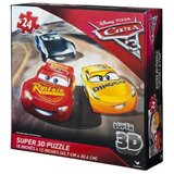 Spin Master Super puzle 3x24-delni s 3D učinkom Avtomobili 3 | Shoptok.si