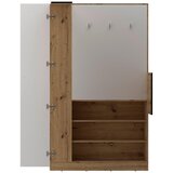 Modern Living Kotna Omara Box, Bela, Barva Hrasta | Shoptok.si
