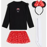 Sinsay Set: bluza, suknja, traka za kosu i tajice Minnie Mouse | shoptok.hr