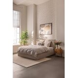 Bonami Selection Bež oblazinjena zakonska postelja s prostorom za shranjevanje z letvenim dnom 160x200 cm Thessa Bold – | Shoptok.si