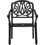  3-dijelni bistro set od lijevanog aluminija crni | shoptok.hr