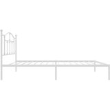  Metalni okvir za krevet s uzglavljem bijeli 90 x 190 cm | Eponuda.ba