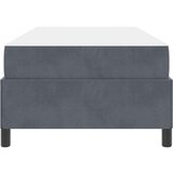  Krevetna konstrukcija Bijela i svijetlosiva 90 x 190 cm Baršun | shoptok.hr