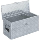 Aluminijska kutija 61,5 x 26,5 x 30 cm srebrna | shoptok.hr