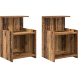 vidaXL noćni ormarići 2 kom Stari drvo 40x35x60 cm Konstruirano drvo | shoptok.hr