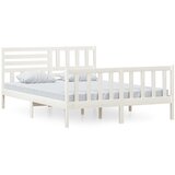 Furnova Posteljni okvir bel 150x200 cm trden les, (21942420) | Shoptok.si