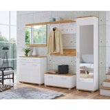 Mömax Garderobna Omara Hola, Bela, Barva Hrasta | Shoptok.si