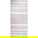 vidaXL Pralna preproga 80x300 cm črna in bela protizdrsna | Shoptok.si