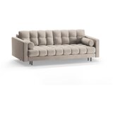 Cosmopolitan Design Bež žametna raztegljiva sedežna garnitura s prostorom za shranjevanje 222 cm Bali – | Shoptok.si