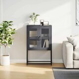 vidaXL Highboard Anthracite 68x39x107 cm Jeklo | Shoptok.si