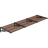 Maison Chic Nadstrešek - Senčniki za vrata črn 297,5x90 cm polikarbonat, (22039413) Cene