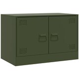 Maison Chic TV omarica - TV enota - Televizijska omarica olivno zelena 67x39x44 cm jeklo, (21699291) Cene