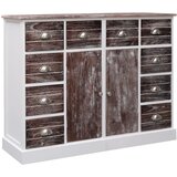 vidaXL komoda z 10 predali rjava 113x30x79 cm les Cene